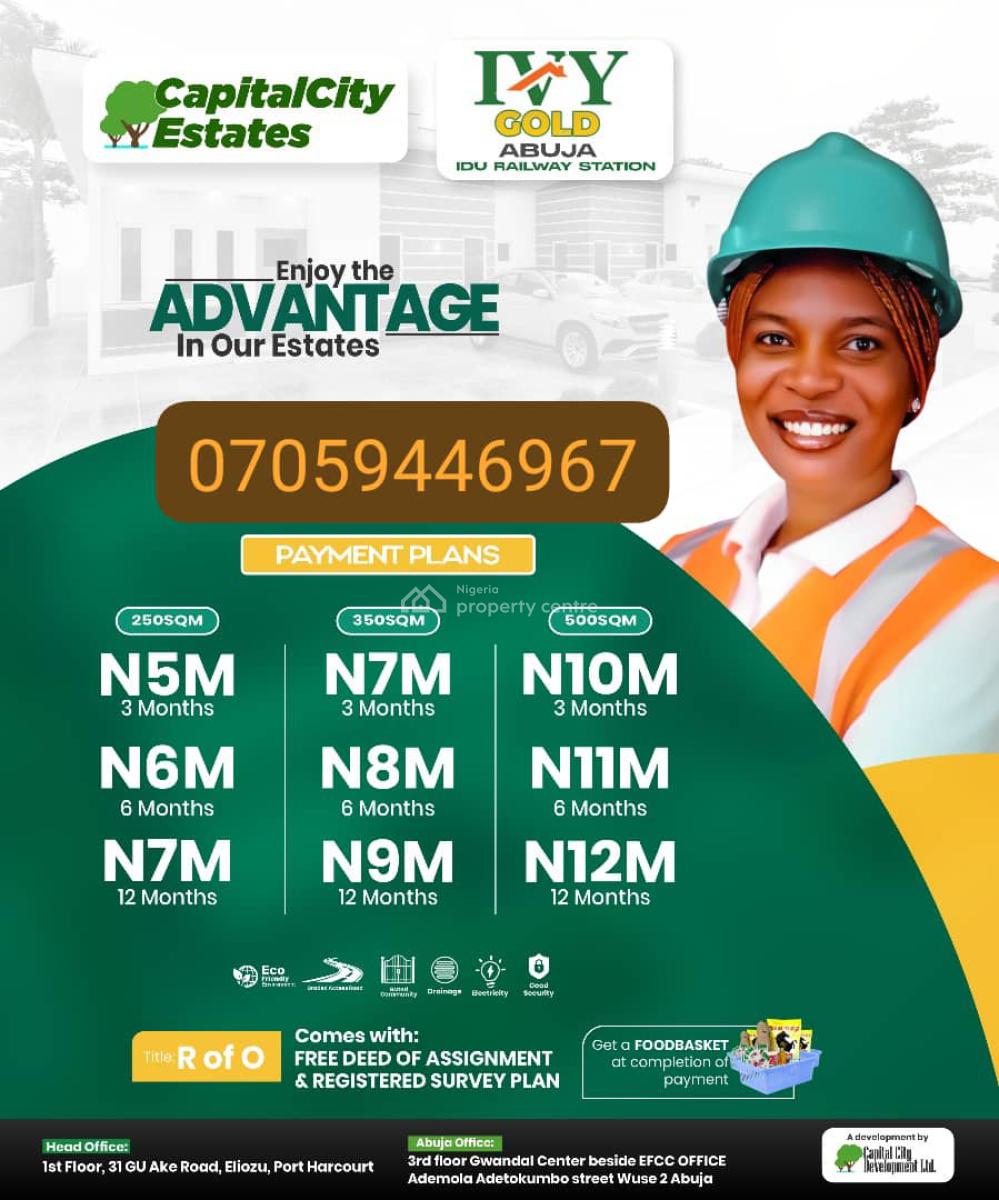 Plots of Affordable Land, Idu Industrial, Abuja, Mixed-use Land for Sale