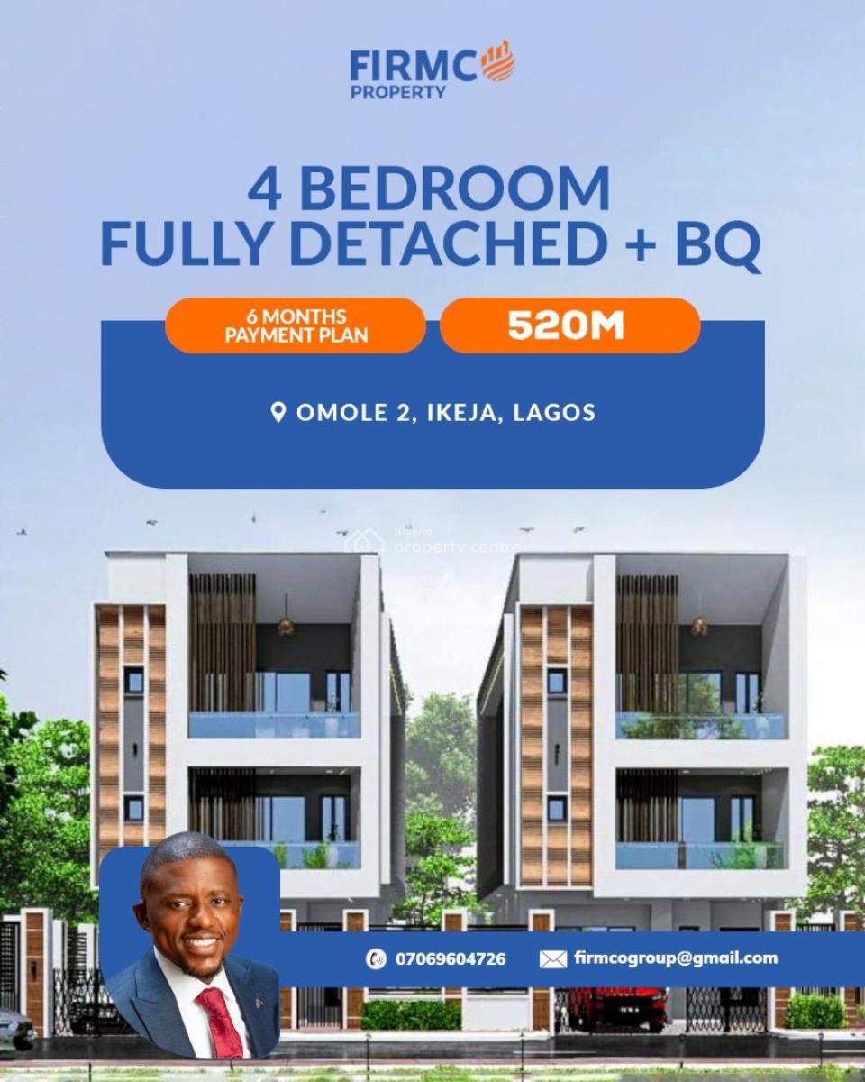 Fully Furnished 4 Bedroom Detached Duplex in Omole Phase 2, (adozillion Court), Omole Phase 2, Ikeja, Lagos, Detached Duplex for Sale