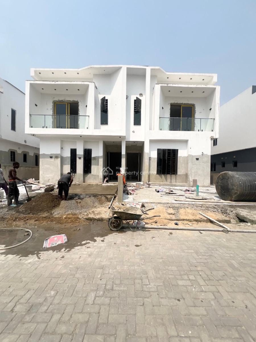 Fully Serviced Brand New 4 Bedroom Semi Detached Duplex, Abraham Adesanya, Ajah, Lagos, Semi-detached Duplex for Sale