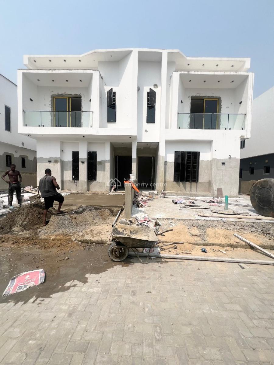 Fully Serviced Brand New 4 Bedroom Semi Detached Duplex, Abraham Adesanya, Ajah, Lagos, Semi-detached Duplex for Sale