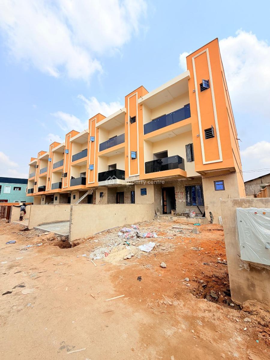 Newly Built 4 Bedroom Terrace Duplex, Oko-oba, Agege, Lagos, Terraced Duplex for Sale