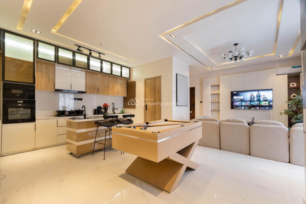 a  Fully Automated 2 Bedroom Apartment with Pool, Gym & Snooker, Ikate, Lekki, Lagos, Flat / Apartment Short Let