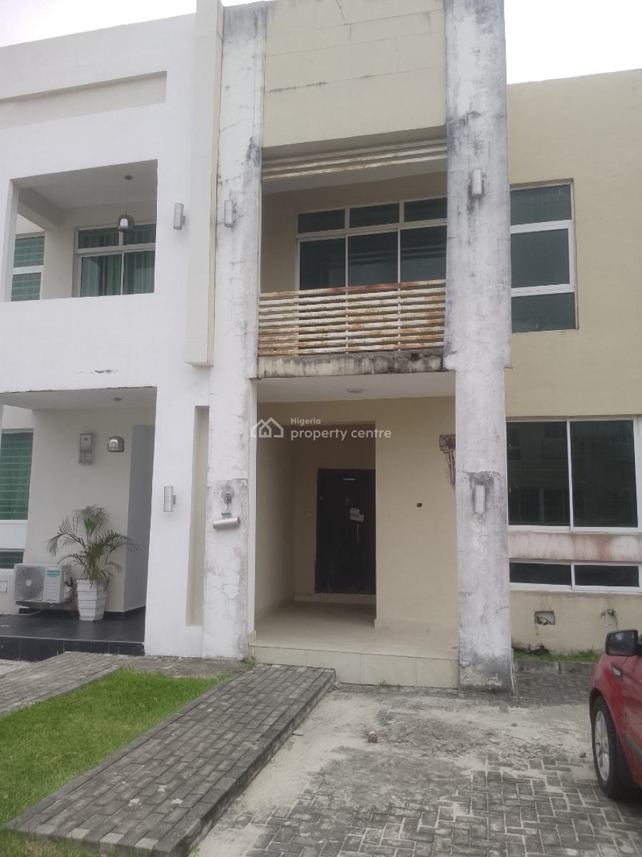 Partially Completed Terrace Duplet with a Bq, Grenadine, Sangotedo, Ajah, Lagos, Terraced Duplex for Sale