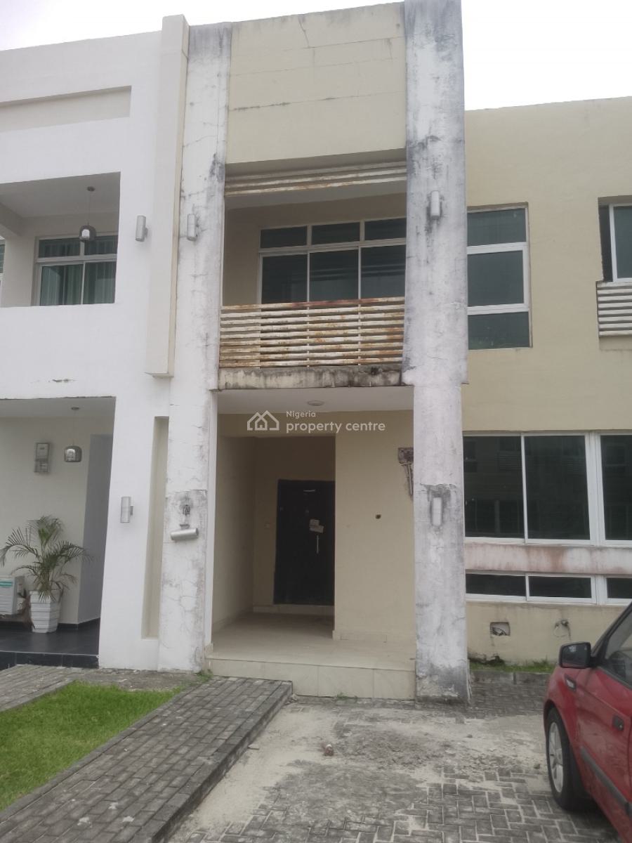 Partially Completed Terrace Duplet with a Bq, Grenadine, Sangotedo, Ajah, Lagos, Terraced Duplex for Sale
