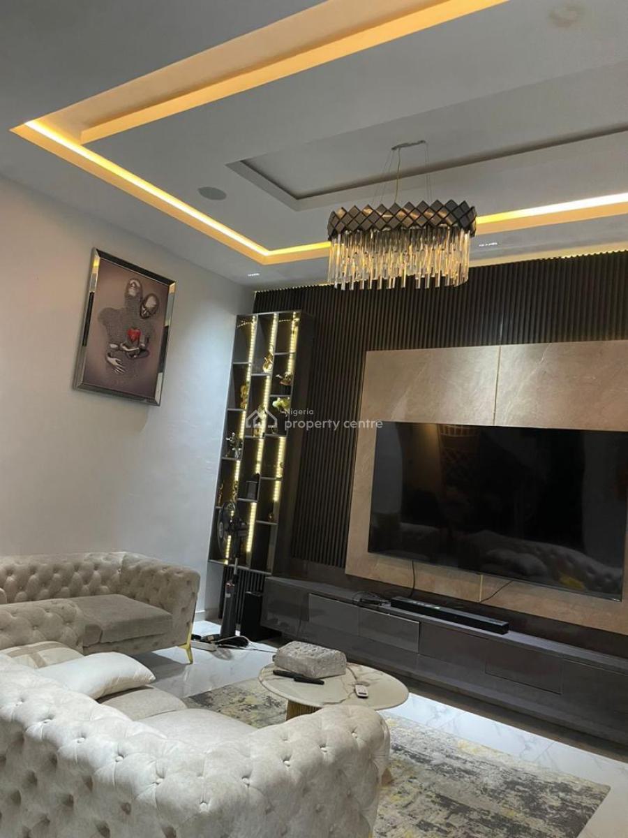 Fully Furnished 3-bedroom Detached Duplex with Bq, Chevron, Lekki, Lagos, Detached Duplex for Rent