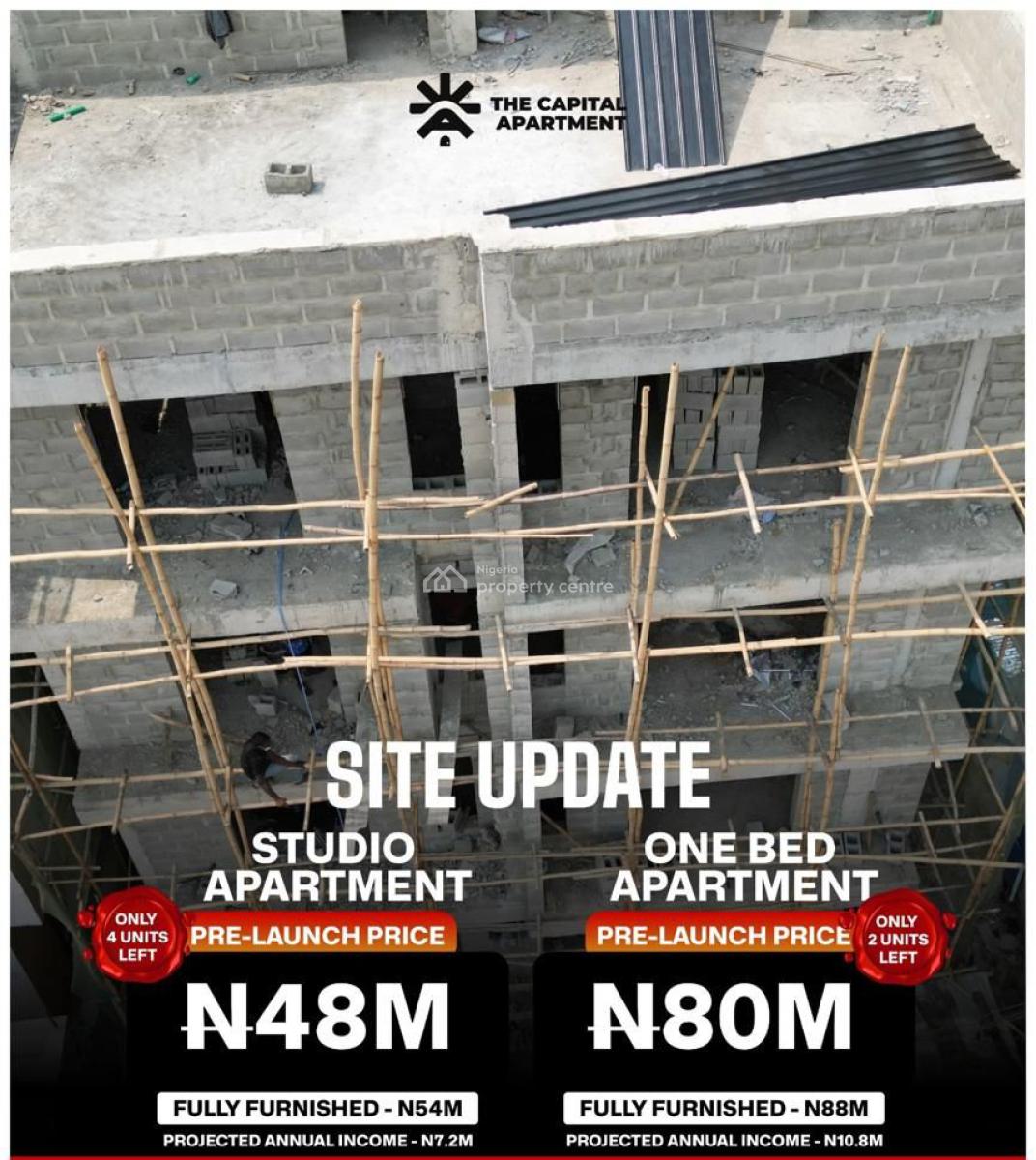 Luxury Studio Apartment in a Secured Environment, Akoka, Unilag, Yaba, Lagos, Flat / Apartment for Sale