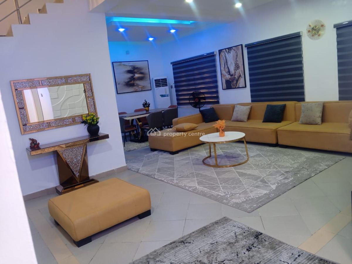 Fully Furnished and Serviced 4 Bedrooms Duplex with a Bq, Lekki Gardens Phase 2, Abraham Adesanya, Ajah, Lagos, Terraced Duplex for Rent