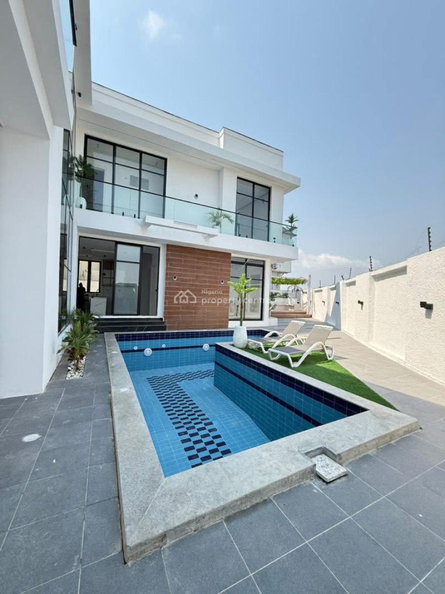 Contemporary 5 Bedroom Fully Detached Duplex with Pool and Cinema, 2bq, Hampton Lake Estate, Chevron Alternative Drive, Lekki Lagos, Lekki, Lagos, Detached Duplex for Sale