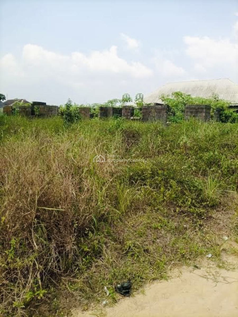 Half Plot of Land with 2 Bedroom Flat Carcass, Atan Ota, Ado-odo/ota, Ogun, Mixed-use Land for Sale