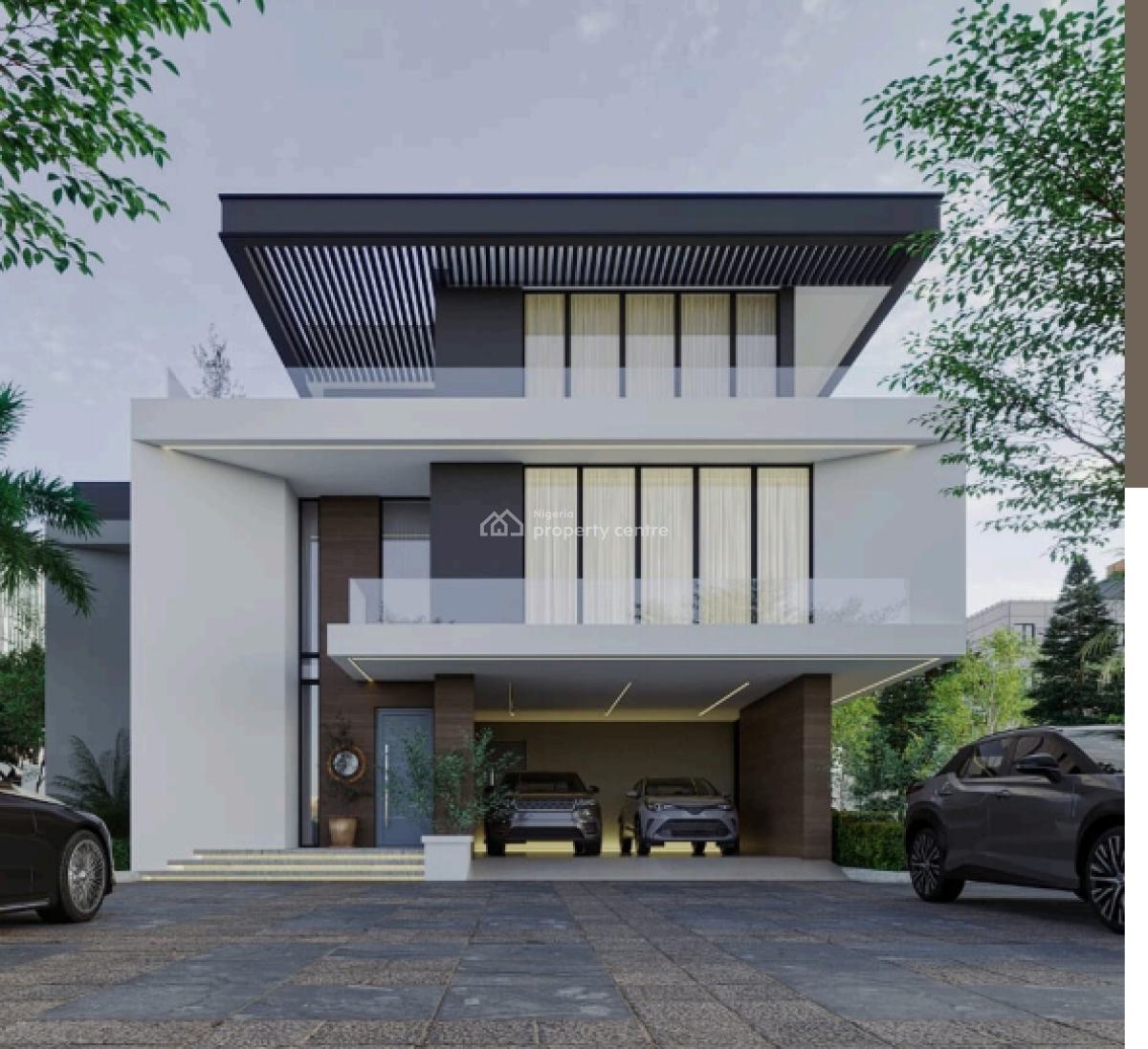 4 -bedroom Mansions Plot Size: 1,000 Sqm Offplan, Island Estate Waterfront with Jetty on Chevron Drive, Lekki, Lagos, Detached Duplex for Sale