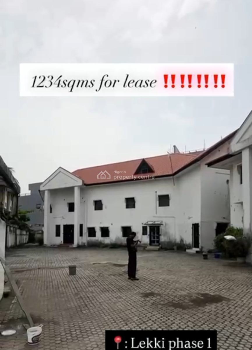 1234sqm Space with Building on It, Lekki Phase 1, Lekki, Lagos, Land for Rent