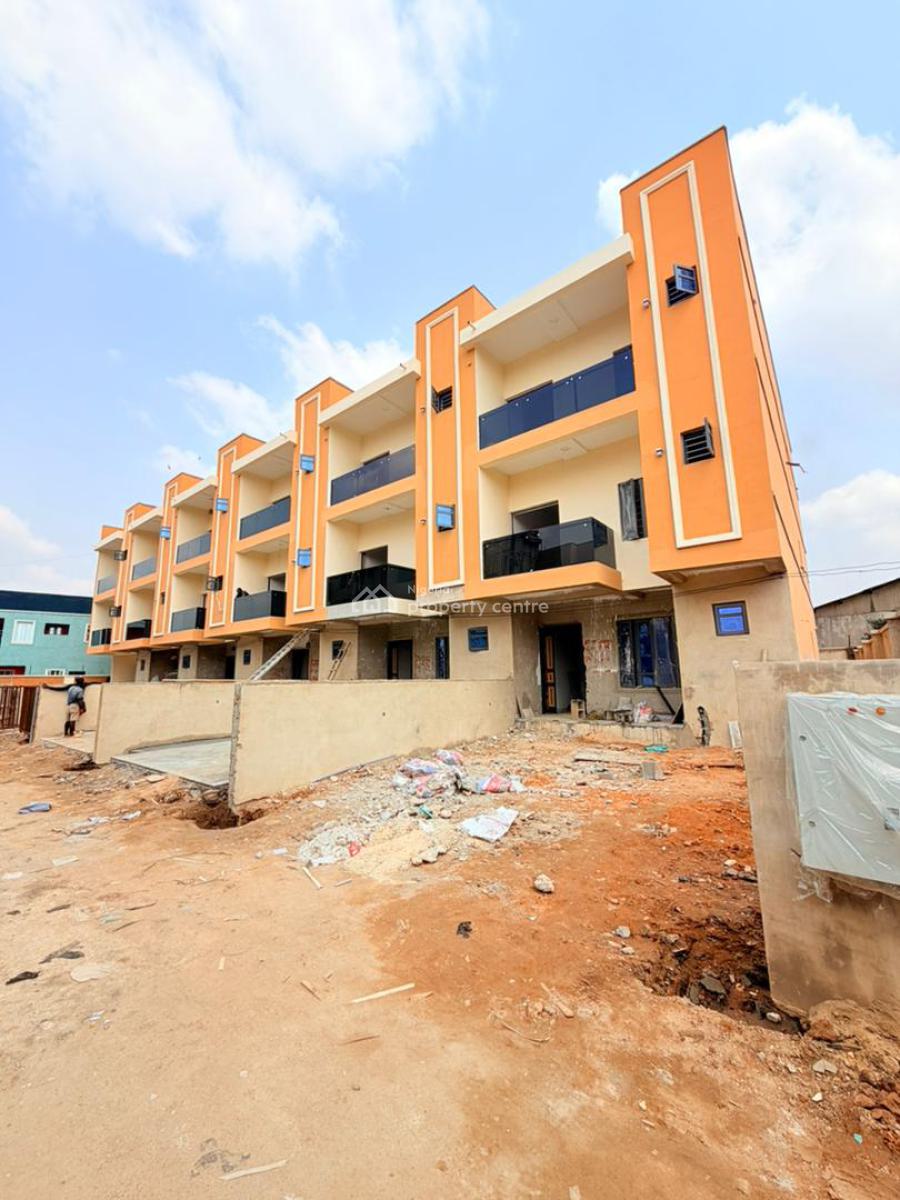 Newly Built 4 Bedroom Terrace Duplex with a Room Bq, Oko-oba, Agege, Lagos, Terraced Duplex for Sale