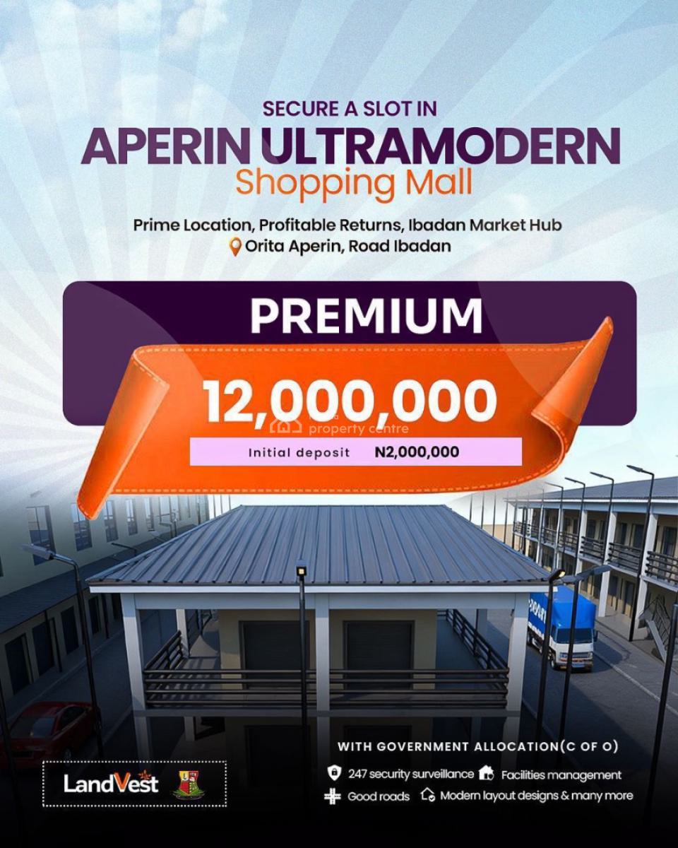 Owning a Shop in a Prime Business Location, Orita Aperin Road, Ibadan, Oyo, Shop for Sale