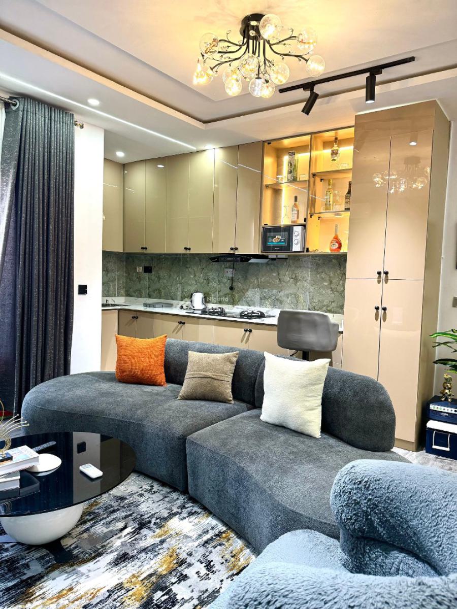 Brand New Smart Luxury 🥰 1 Bedroom Maisonette Apartment with City-v, Lekki Phase 1, Lekki, Lagos, Flat / Apartment Short Let