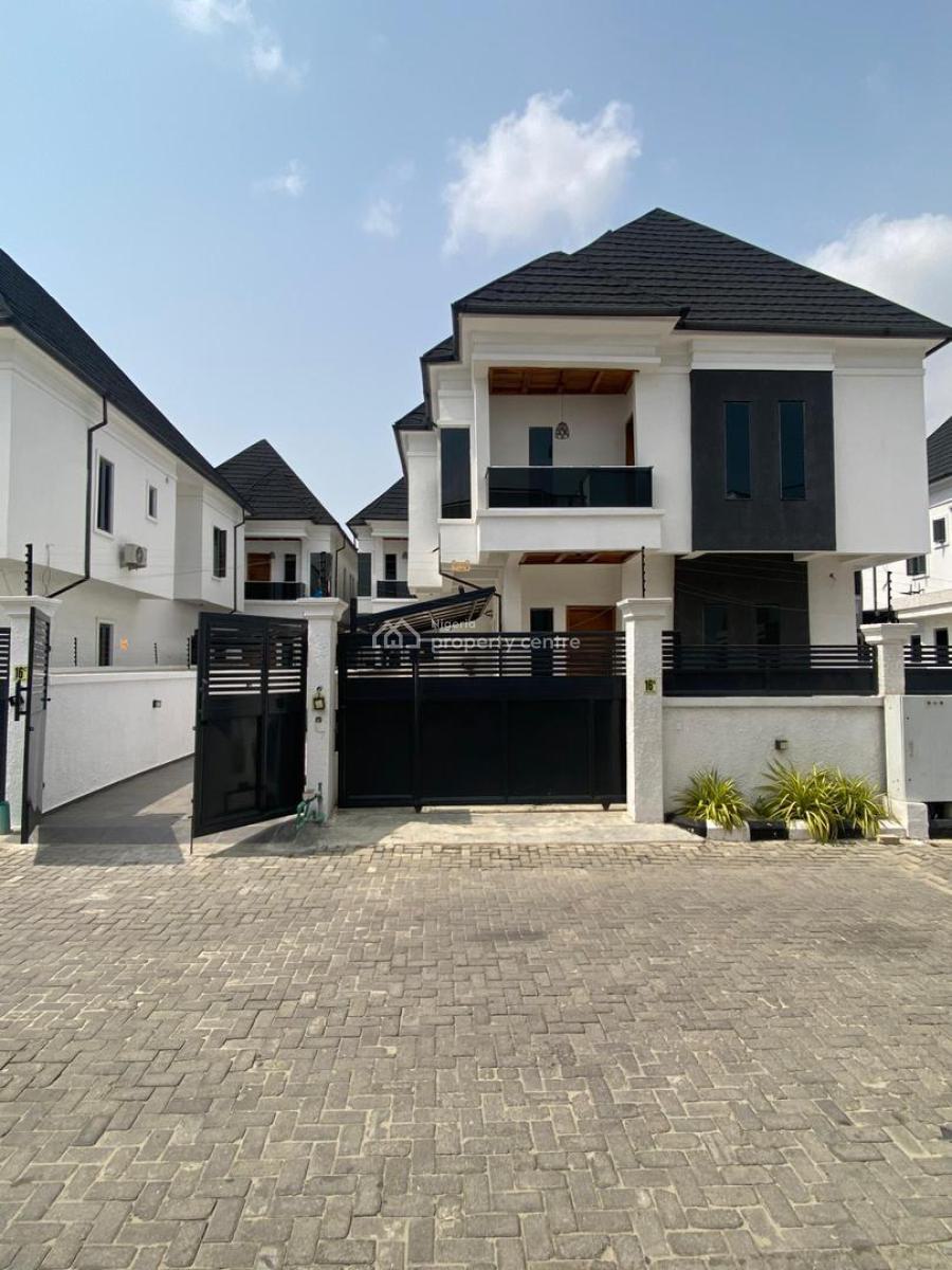 Beautiful 5 Bedroom Detached Duplex with a Room Bq in a Secured Estate, Chevron Toll Gate, Orchid Road, Lekki, Lagos, Detached Duplex for Sale