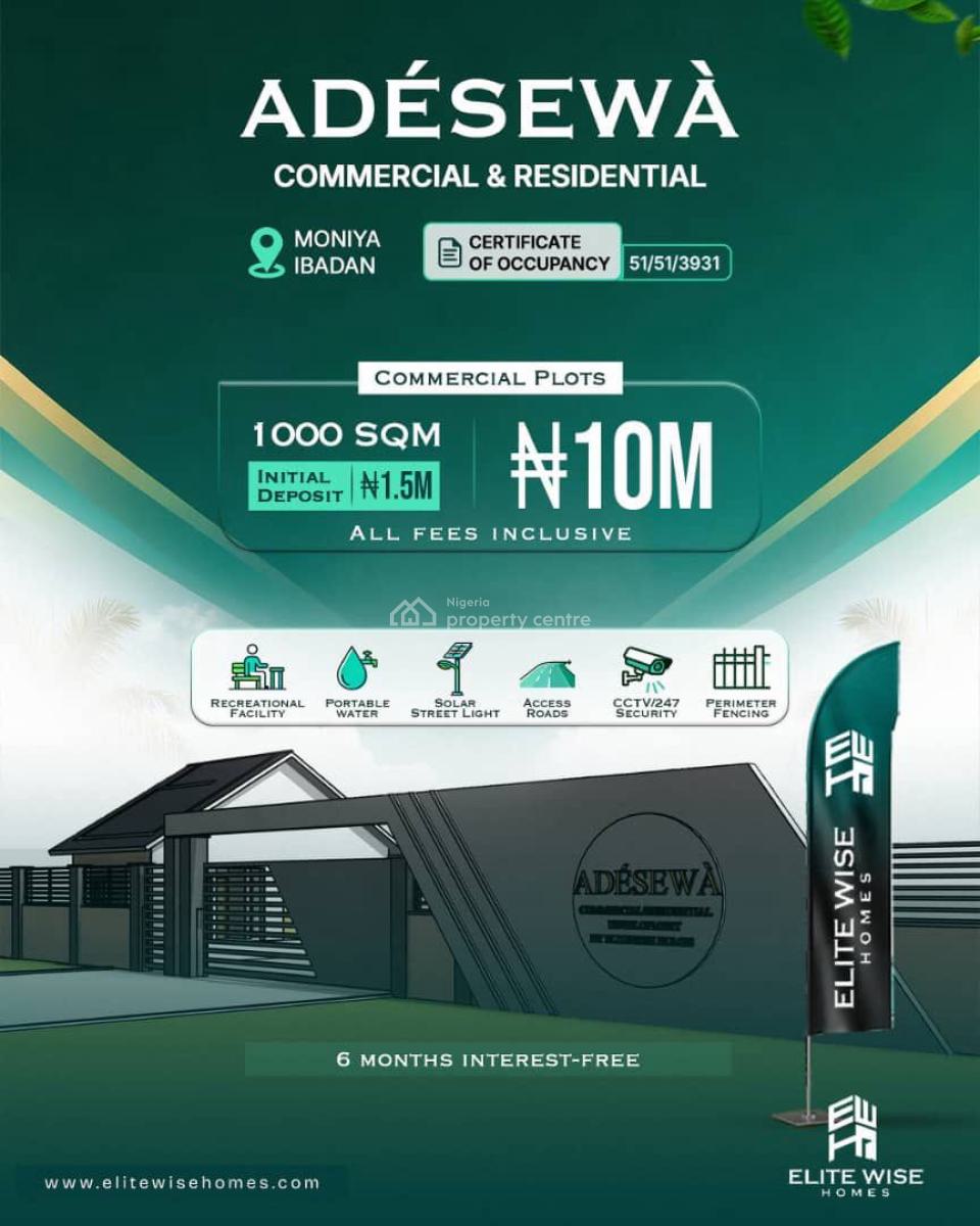 Prime Potential: a Landmark for High-return Investors., Moniya  Ibadan, Ibadan, Oyo, Mixed-use Land for Sale