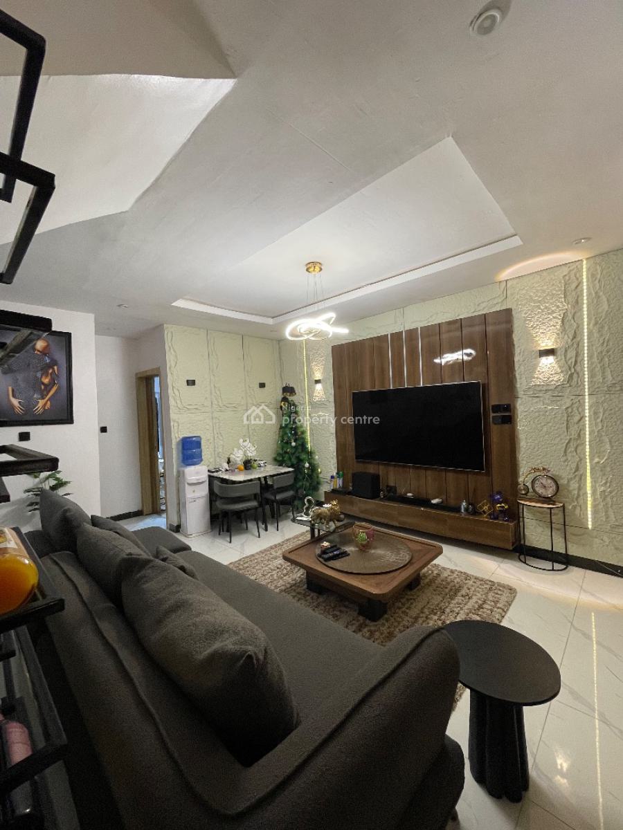 Fully Furnished 3bedroom Terrace Duplex with Mini Office Space, Metro Homes, Ajah, Lagos, Terraced Duplex for Rent