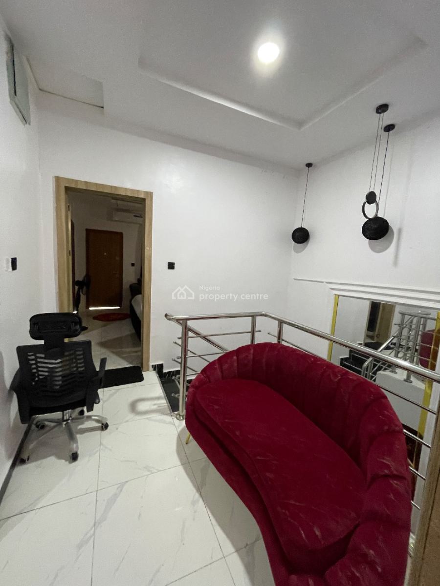 Fully Furnished 3bedroom Terrace Duplex with Mini Office Space, Metro Homes, Ajah, Lagos, Terraced Duplex for Rent