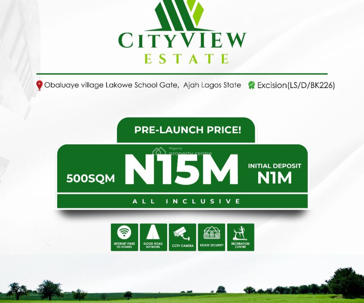 Premium Residential Land in a Fast Developing Area with Good Title, City View Estate , Lakowe School Gate, Lakowe, Ibeju Lekki, Lagos, Residential Land for Sale