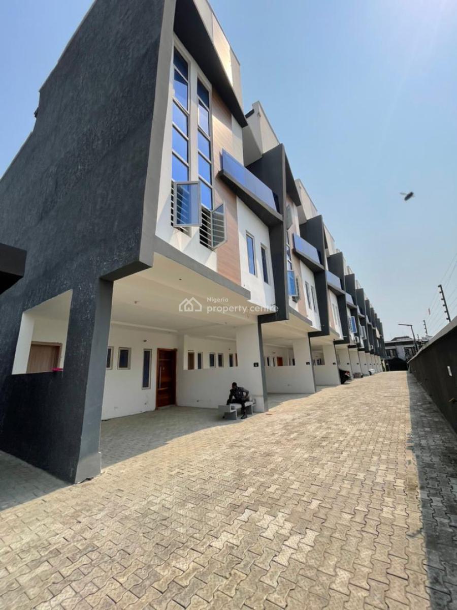 4 Bedroom Terrace Duplex with Bq and Pool in a Serene Environment, Ikate, Lekki, Lagos, Terraced Duplex for Sale