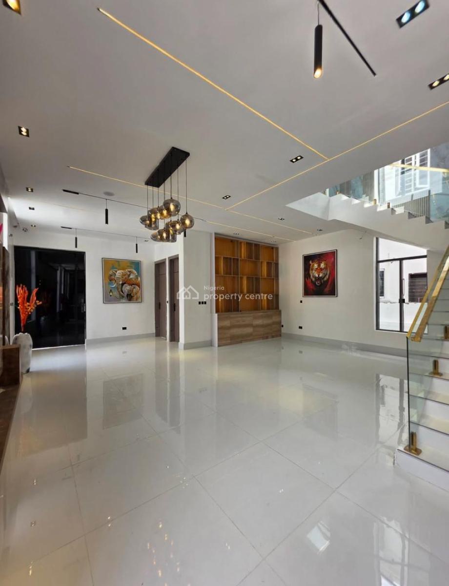 Beautifully Crafted Luxury 5 Bedroom Detached Home with Bq & Swimming, 2nd Toll Gate Lekki, Lekki, Lagos, Detached Duplex for Sale