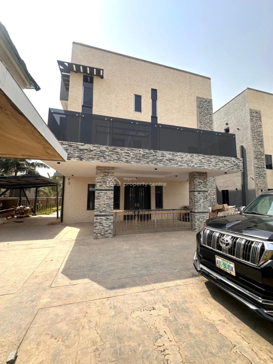 Newly Built 5bedroom Semi Detached Duplex with a Room Bq, Guzape, Abuja, Guzape District, Abuja, Semi-detached Duplex for Rent