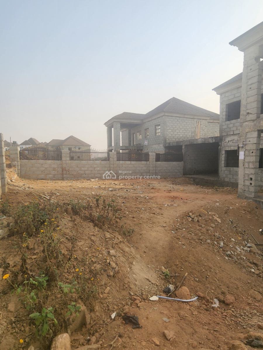 Massive 4 Bedroom Semi-detached Duplex with Basement (carcass), Naf Valley Estate, Asokoro District, Abuja, Semi-detached Duplex for Sale