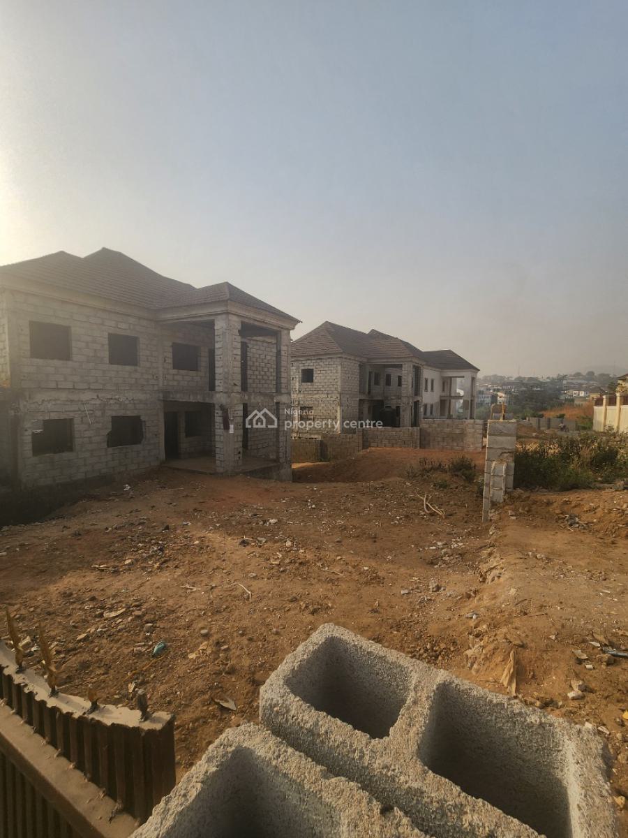 Massive 4 Bedroom Semi-detached Duplex with Basement (carcass), Naf Valley Estate, Asokoro District, Abuja, Semi-detached Duplex for Sale