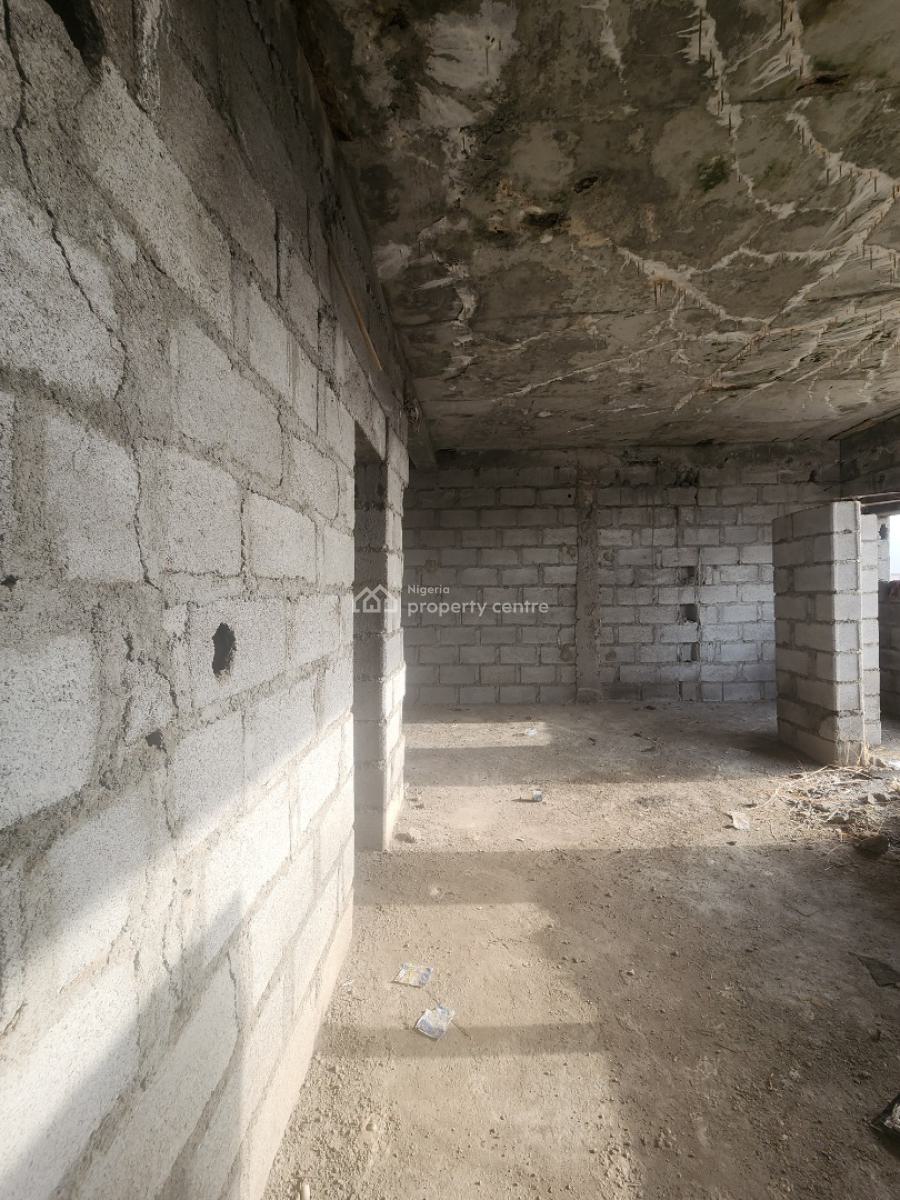 Massive 4 Bedroom Semi-detached Duplex with Basement (carcass), Naf Valley Estate, Asokoro District, Abuja, Semi-detached Duplex for Sale