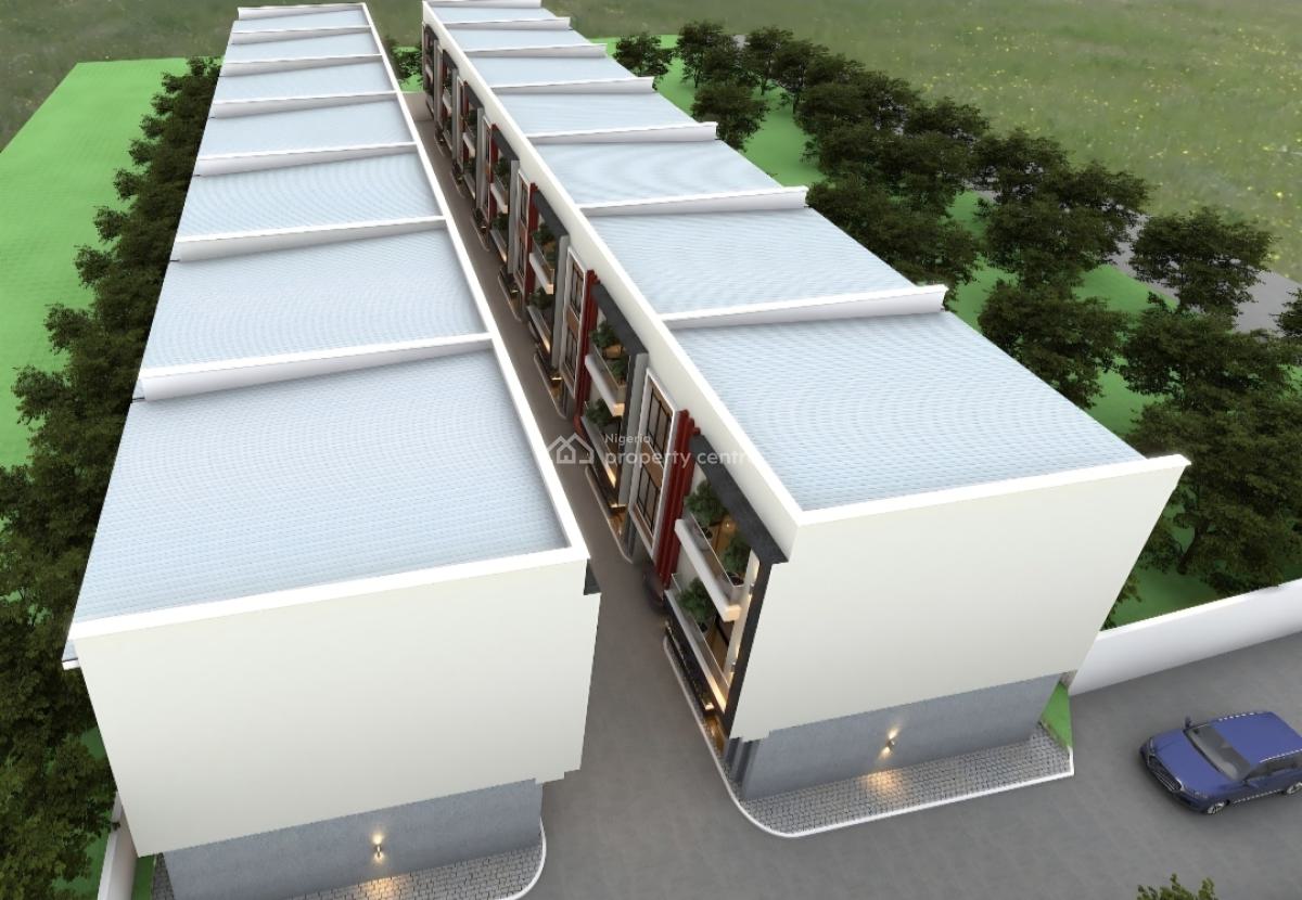 Classic 4 Bed Terrace with 2 Masters, 2 Parlous and Bq, Estate, Opebi, Ikeja, Lagos, Terraced Duplex for Sale