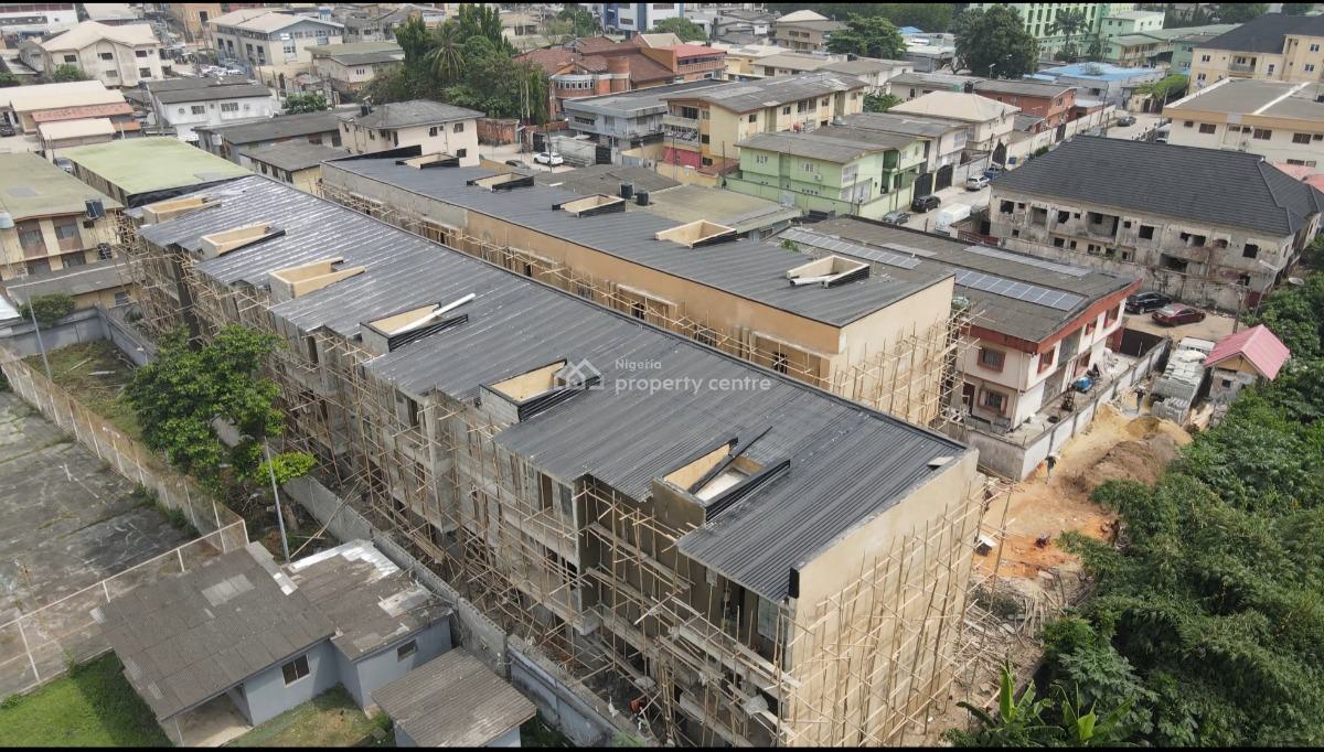 Classic 4 Bed Terrace with 2 Masters, 2 Parlous and Bq, Estate, Opebi, Ikeja, Lagos, Terraced Duplex for Sale