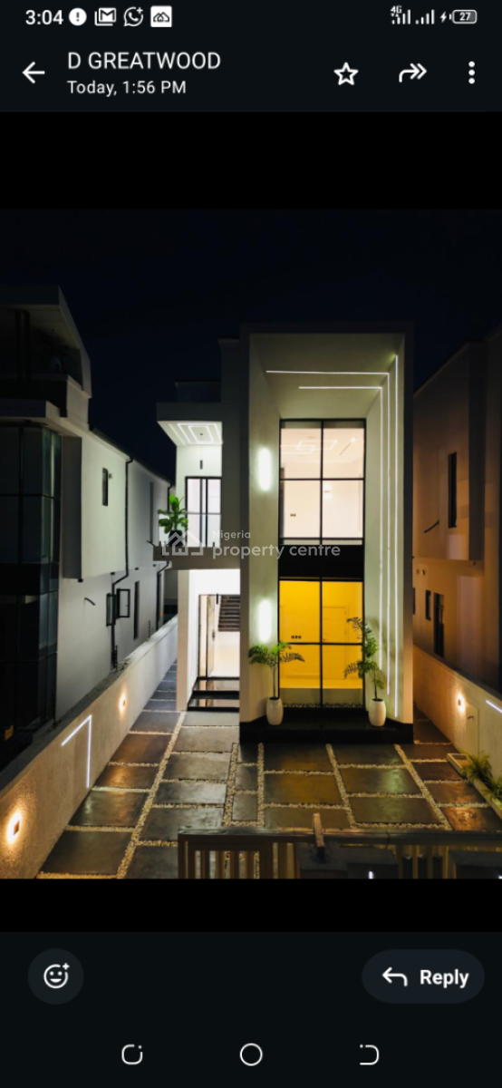 5 Bedroom Fully Detached Duplex and a Boys Quarter + Swimming Pool.*, Lekki Palm City, Captain Court, Ajah, Lagos, Detached Duplex for Sale