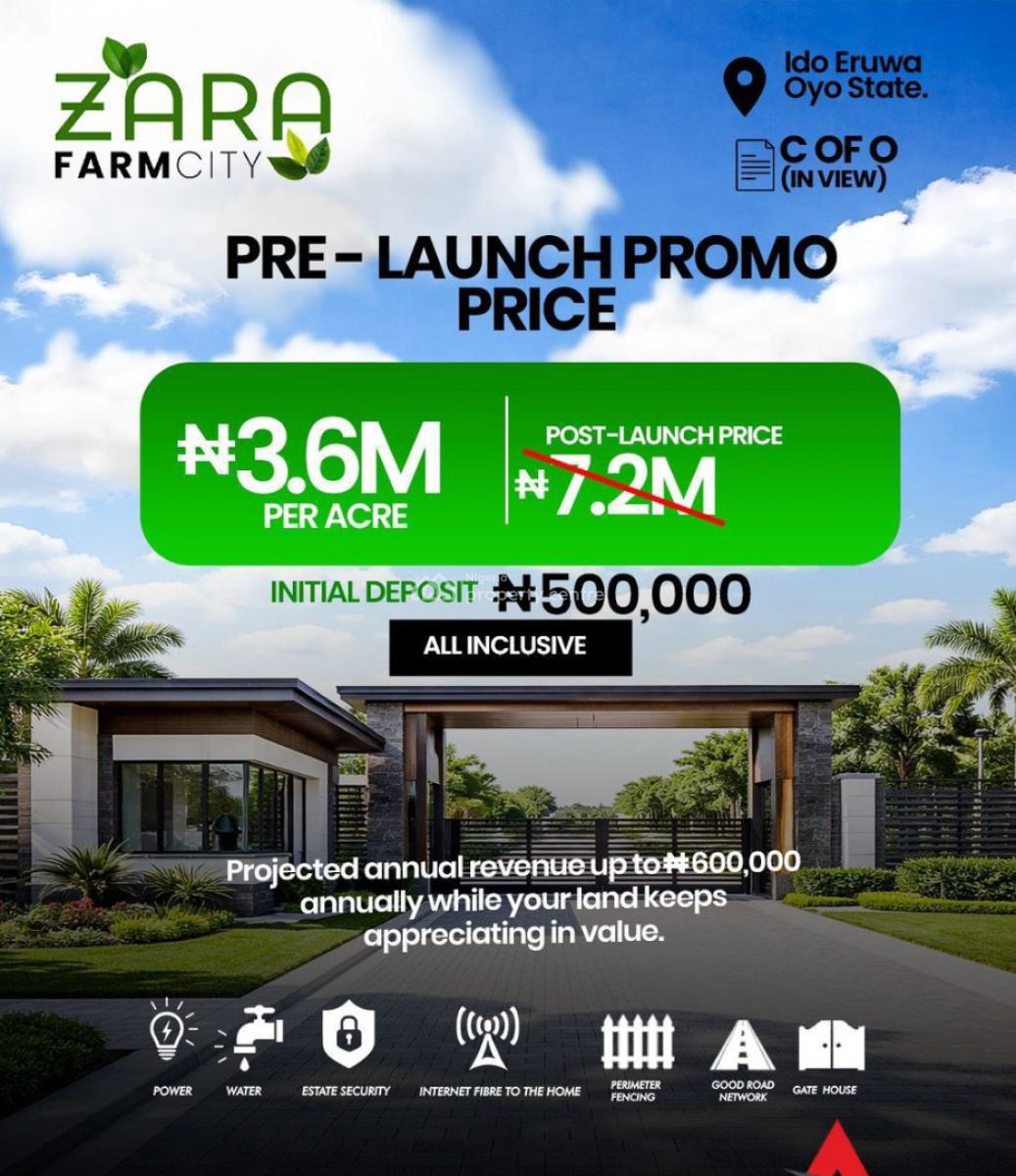 Unique Farm-residential Investment Designed for Smart Investors, Ido / Ido-eruwa Axis, Ibadan, Oyo, Commercial Property for Sale