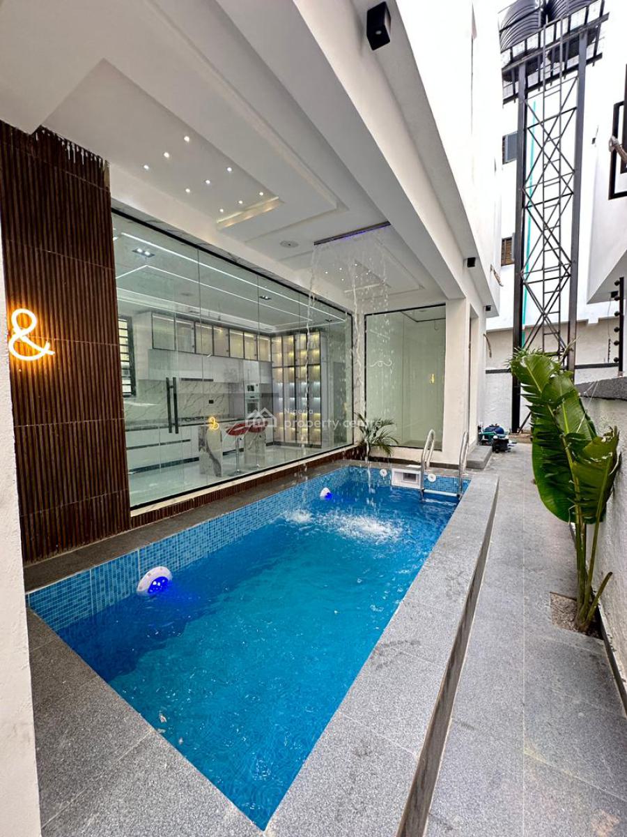 Spacious 5 Bedroom Fully Detached Duplex with Bq and Swimming Pool, Chevron Toll Gate, Lekki, Lagos, Detached Duplex for Sale