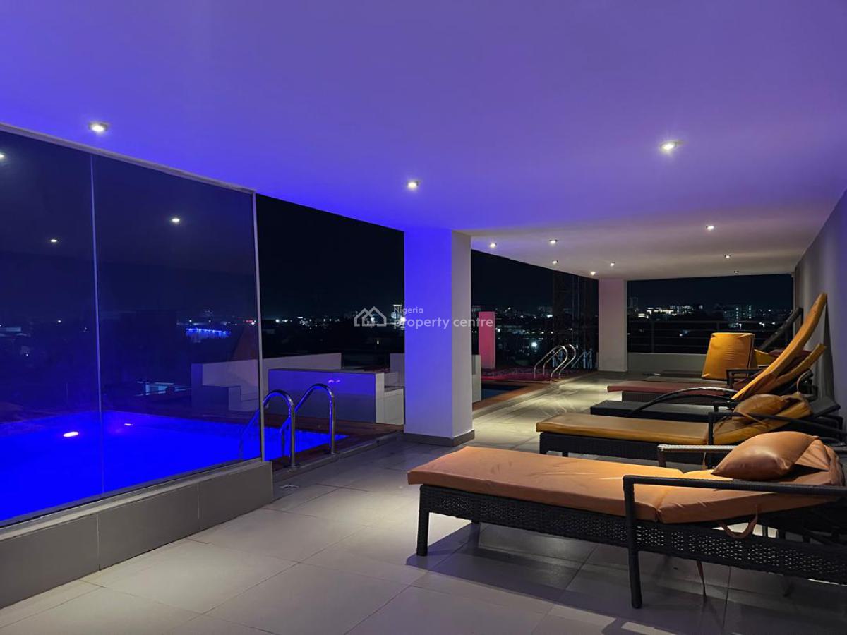 Luxury 1 Bedroom Apartment with Rooftop Pool,gym, Elevator, Tokunbo Omisore Street, Lekki Phase 1, Lekki, Lagos, Flat / Apartment Short Let