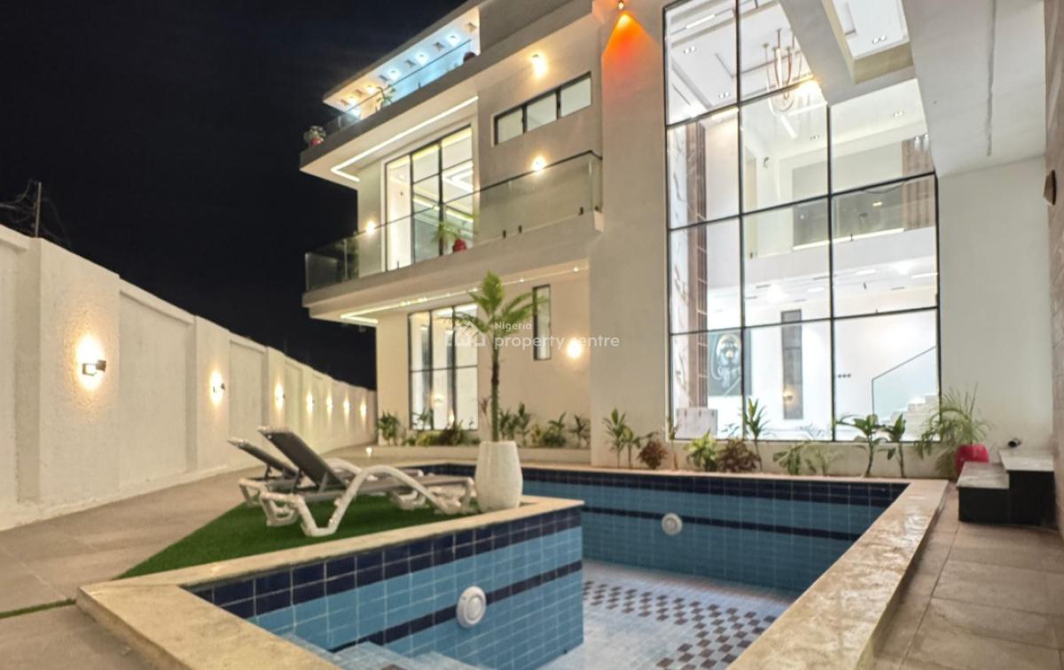 Magnificent 5 Bedroom Duplex + Bq, Private Pool, Gym & Cinema, Chevron Drive, Lekki, Lagos, Detached Duplex for Sale