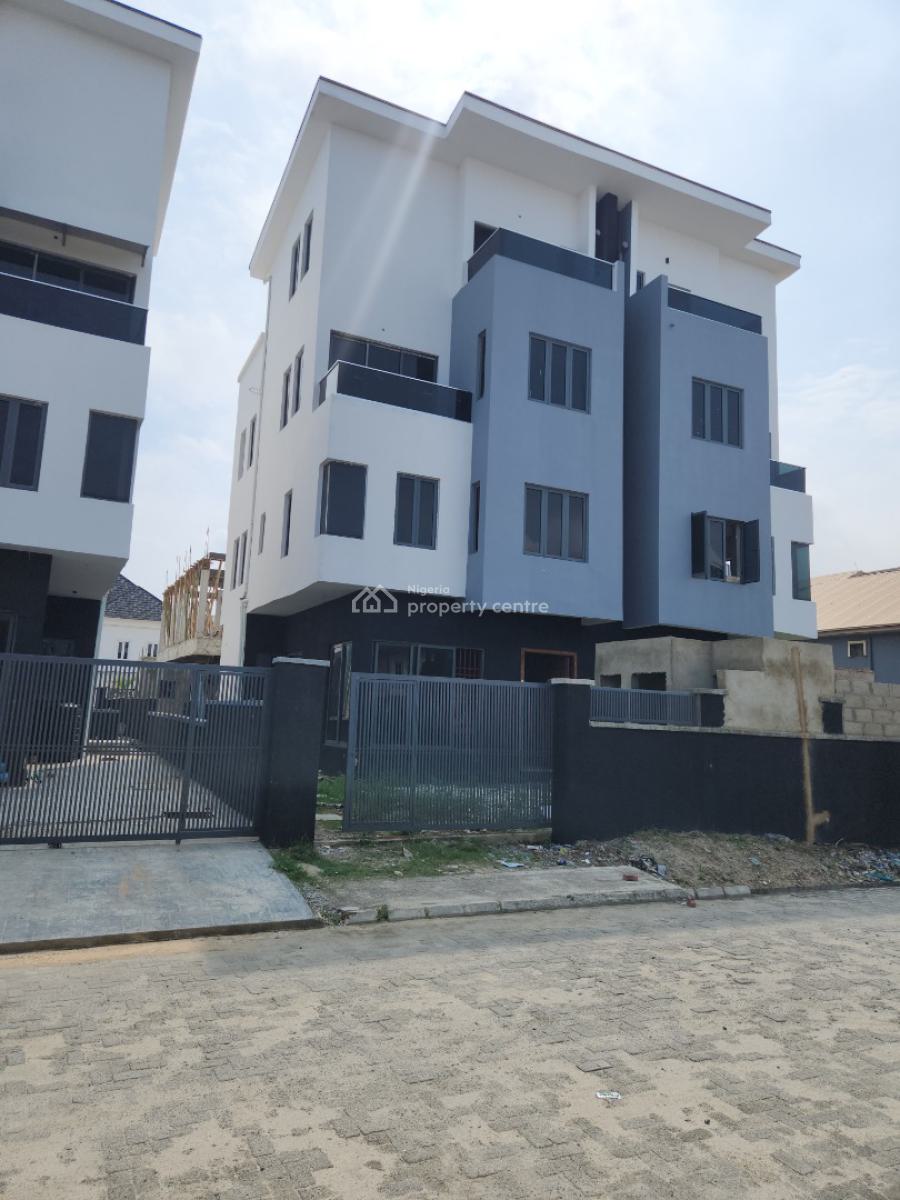 a  Brand New 5 Bedroom  Detached  House with a Room Bq, Ilasan, Lekki, Lagos, Semi-detached Duplex for Sale