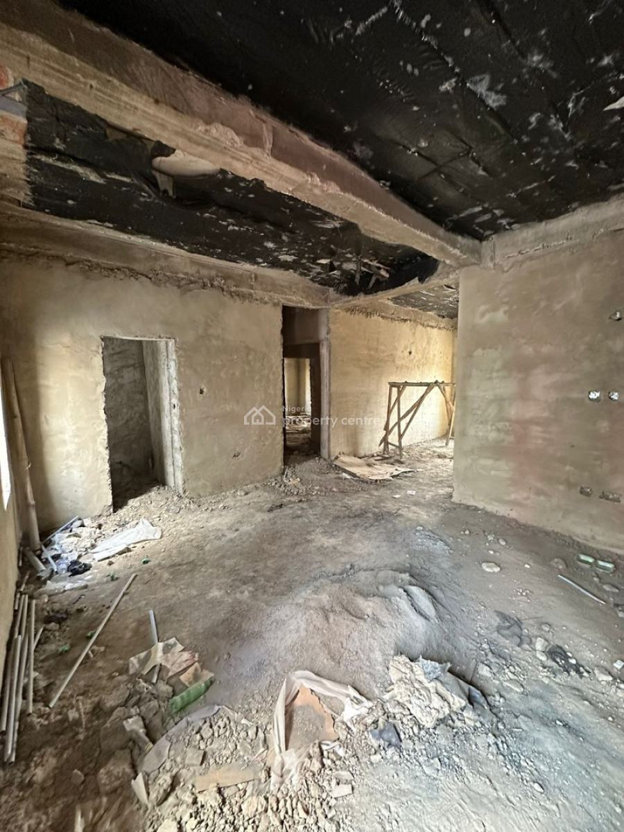 3 Bedrooms Spacious Semi Finished Apartment,, Secured Neighborhood., Life Camp, Abuja, Flat / Apartment for Sale