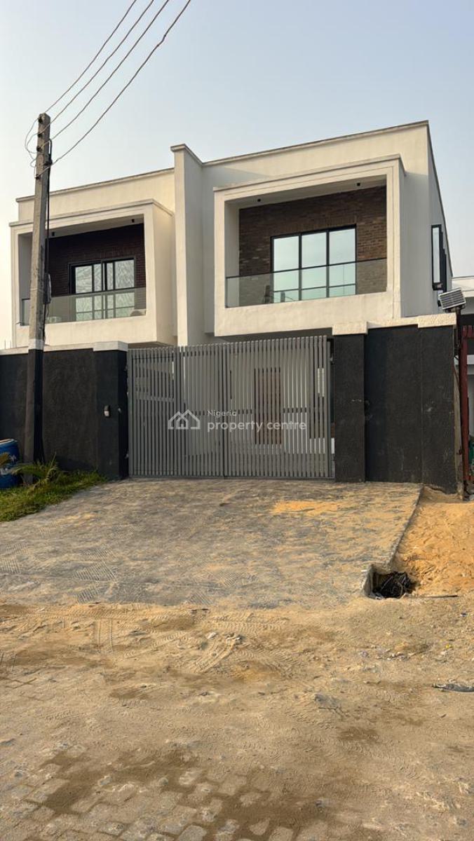 Self Serviced 4 Bedroom Semi-detached Duplex with a Maids Room, Mobil Road Ajah Lagos, Ajah, Lagos, Semi-detached Duplex for Sale