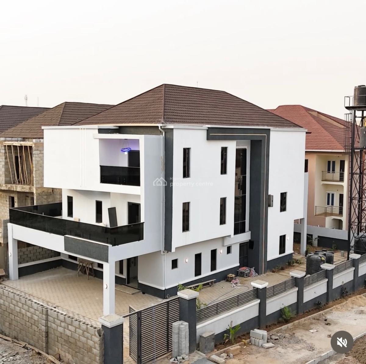Brand New Luxury 6 Bedroom Fully Detached Duplex with Bq, Guzape District, Abuja, Detached Duplex for Sale