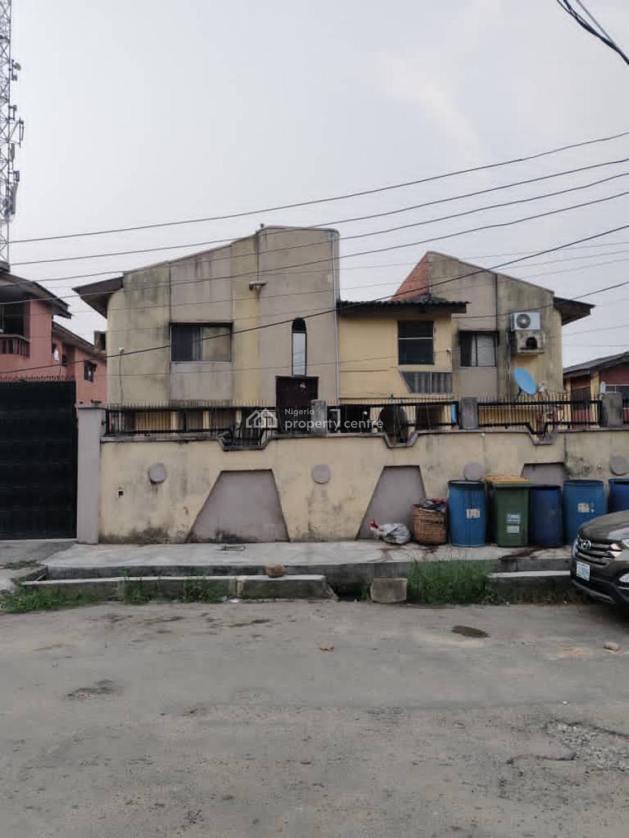 Redevelopable Block of 4 Flats of 3 Bedroom Each on 650m2 *title:rc*, Ogba, Ikeja, Lagos, Block of Flats for Sale