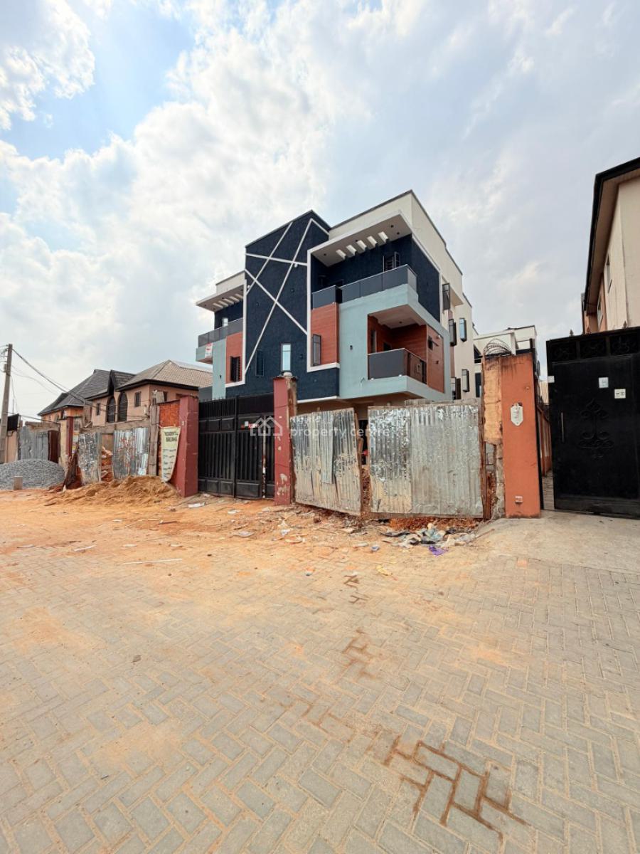 Stunning Built 4 Bedroom Terrace Duplex with Bq  Location:oregun Ike, Oregun, Ikeja, Lagos, Terraced Duplex for Sale
