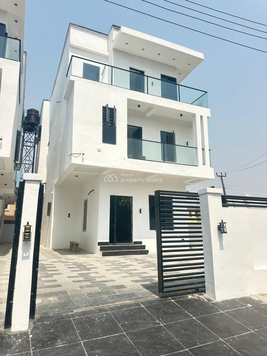 Luxury Spacious 5 Bedroom Fully Detached Duplex with Bq and Pool, Ikota, Lekki, Lagos, Detached Duplex for Sale