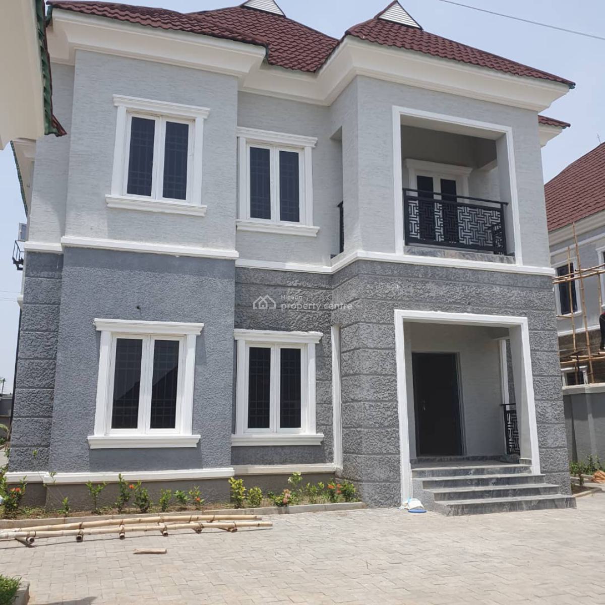 Luxury 4 Bedroom Detach Duplex with 2 Bq and Gate House, Estate Along Von Road, Lugbe District, Abuja, Detached Duplex for Sale