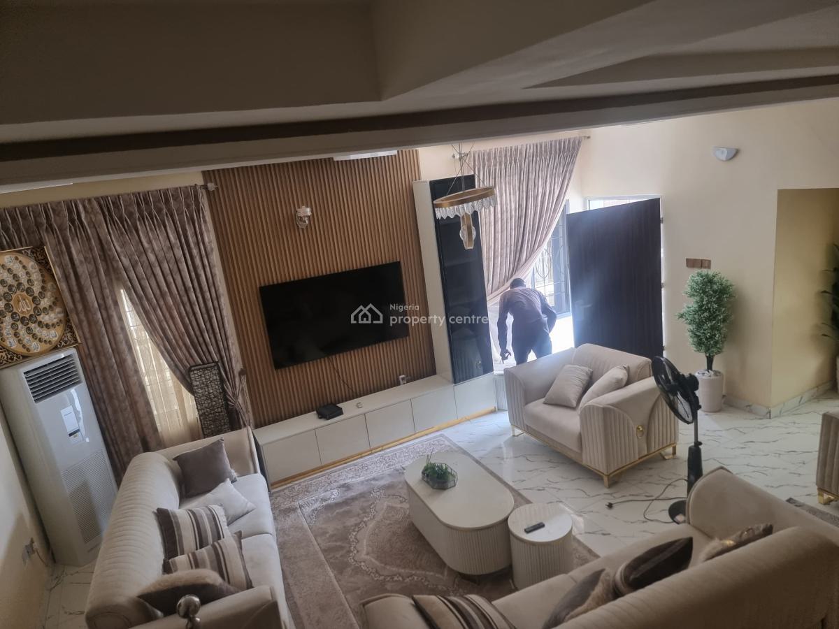 Fully Furnished Four(4) Bedrooms Duplex @palm Heights Estate, Palm Heights Estate Von Road, Off Airport Road Abuja, Lugbe District, Abuja, Terraced Duplex for Rent