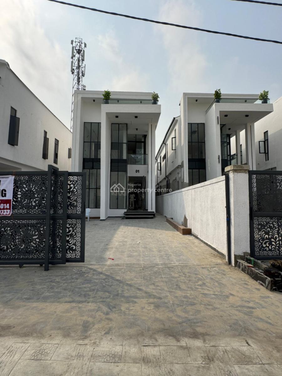 High Ceiling 5 Bedroom Newly Built Detached Duplex with Swimming Pool, Ikota, Lekki, Lagos, Detached Duplex for Sale