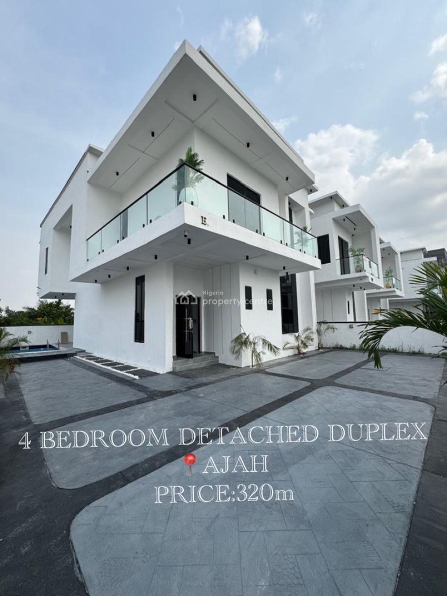 4 Bedroom Duplex, Ajah, Lagos, Detached Duplex for Sale
