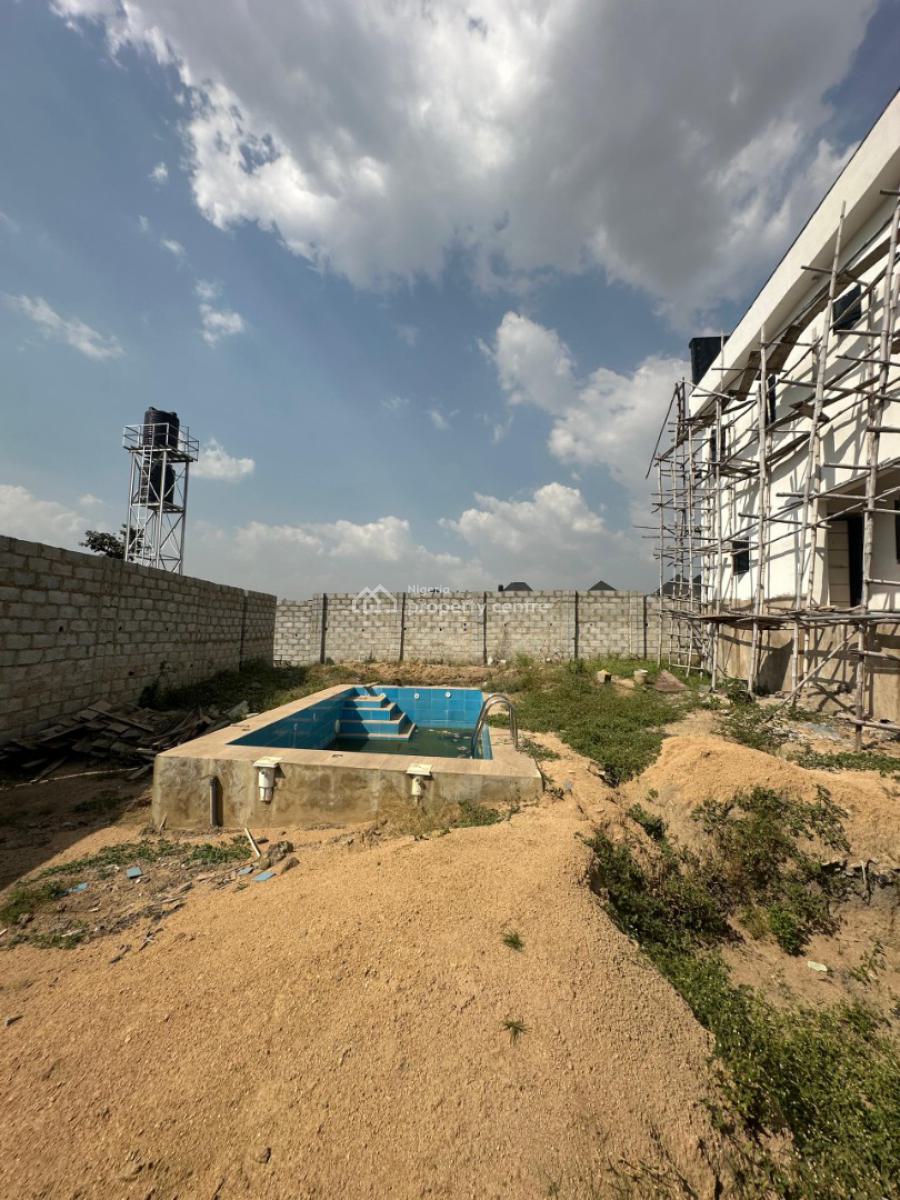Distressed 3 Bedroom Duplex with a Swimming Pool and Cinema Room, T-pumpy Estate, Lugbe District, Abuja, House for Sale