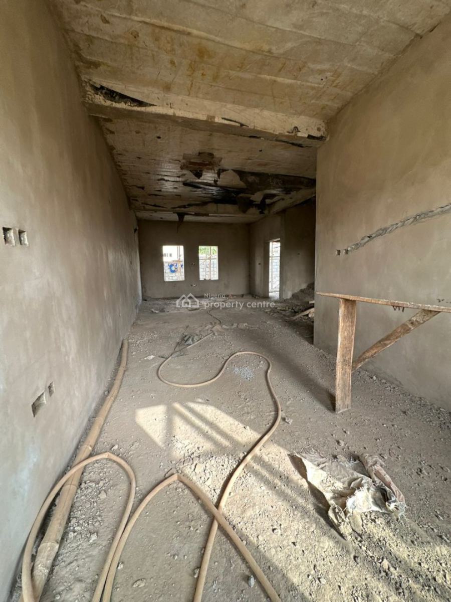 a New 4-bedroom Terrace Duplex + 1bq ( Semi-finished), Life Camp, Abuja, Terraced Duplex for Sale