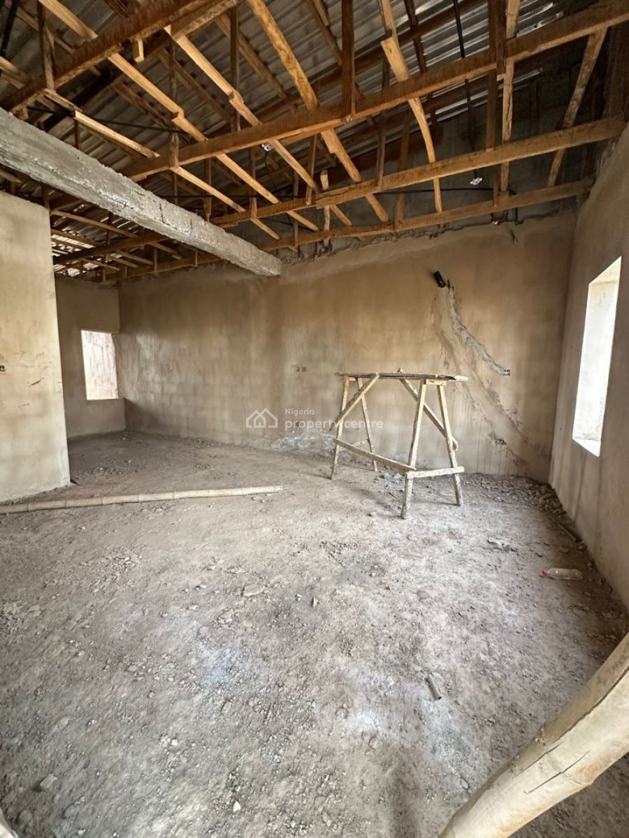 a New 4-bedroom Terrace Duplex + 1bq ( Semi-finished), Life Camp, Abuja, Terraced Duplex for Sale